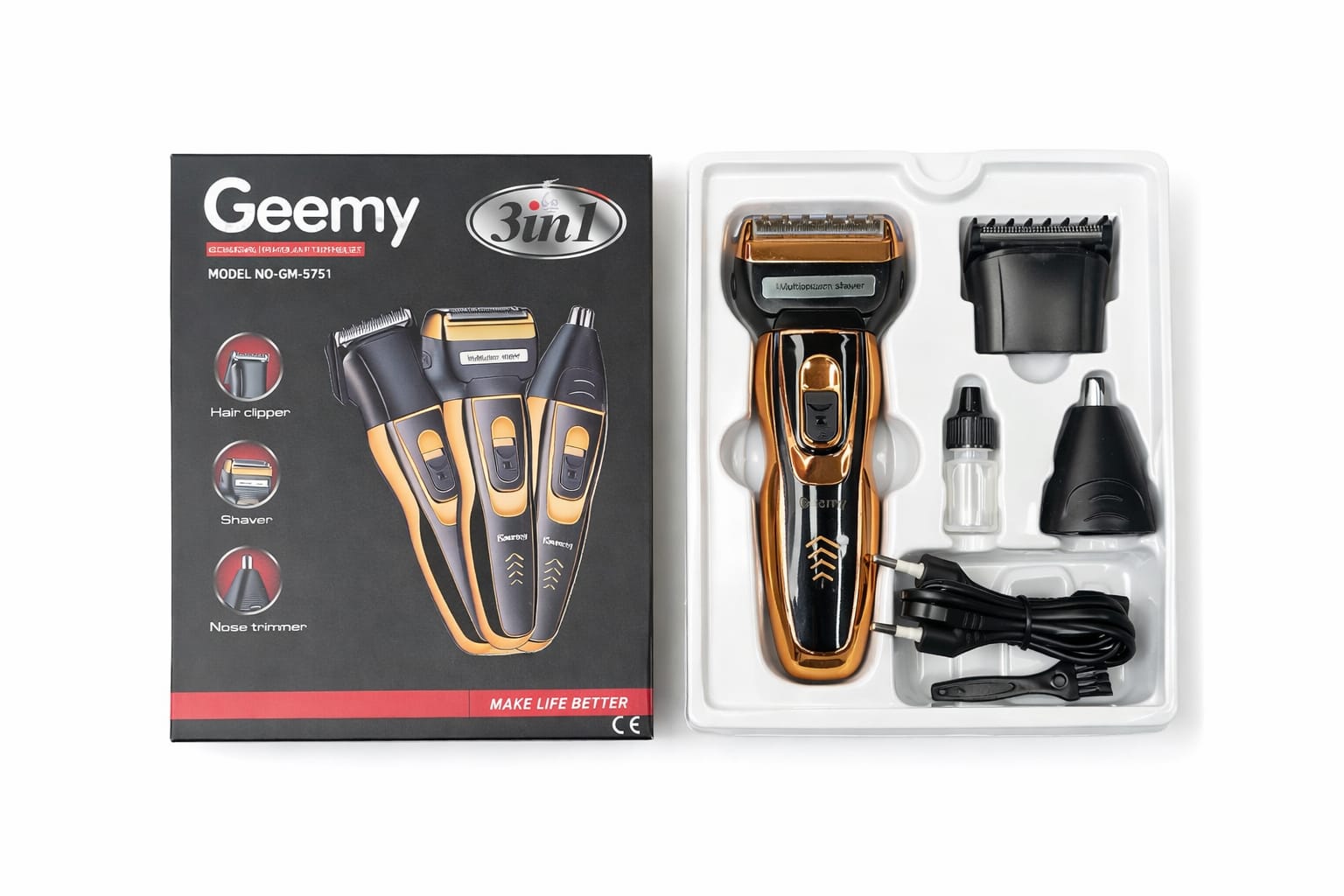 Domotec Haarschneider MS-3304 mit Zubehörset